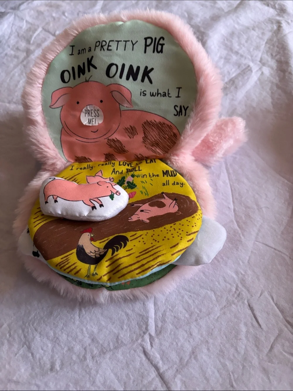 Plush Bunny Doll in Blush Pink Tulle Dress